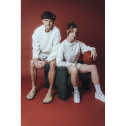 Sweat col rond oversized unisexe